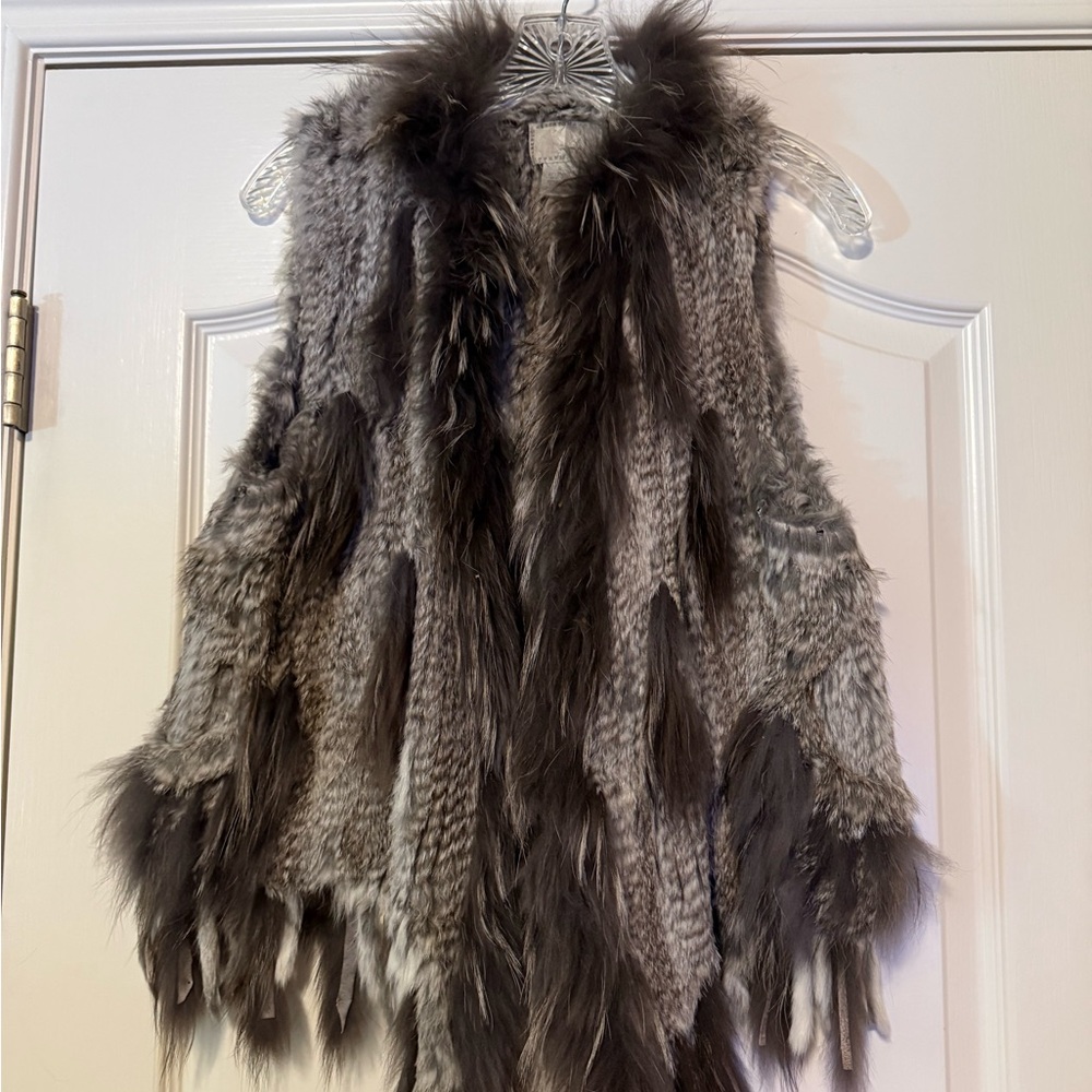 Alberto Makali Black Faux Fur Vest